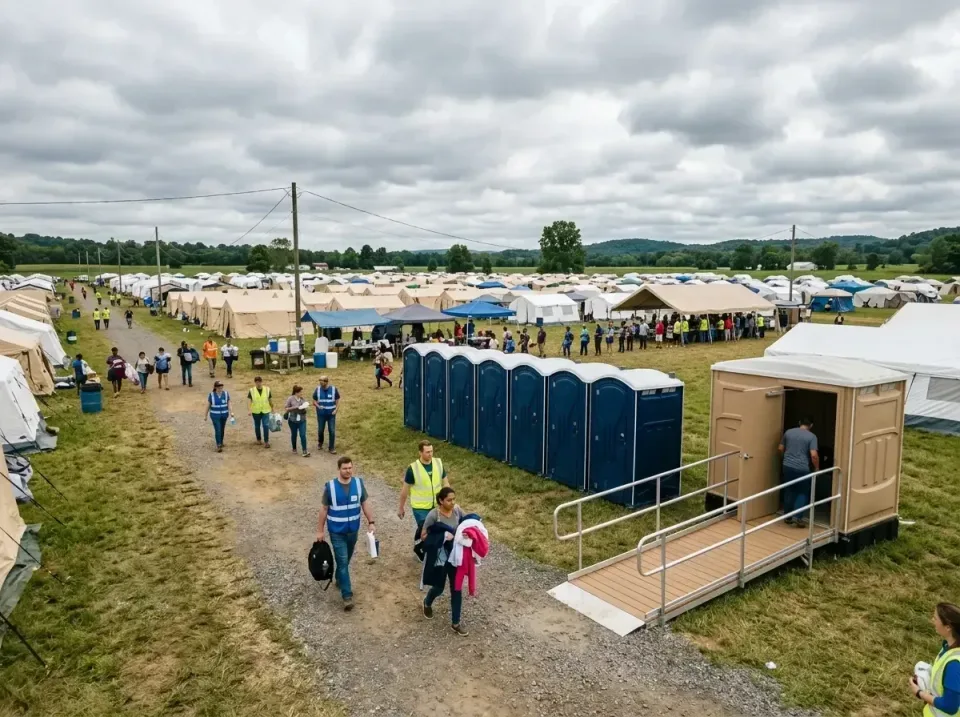 disaster-relief-camp-restrooms-010 — frequently asked questions, Dumpster & Portable Bathrooms Rental in Atkins, AR